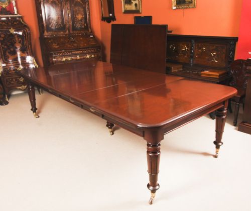 ANTIQUE 14FT6 WILLIAM IV EXTENDING DINING TABLE C1835 19TH C - ADDITIONAL PHOTO 12
