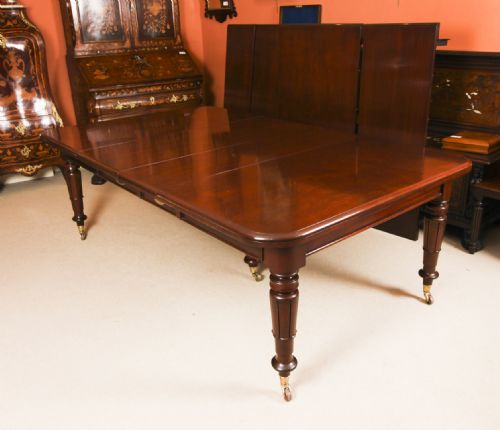 ANTIQUE 14FT6 WILLIAM IV EXTENDING DINING TABLE C1835 19TH C - ADDITIONAL PHOTO 14