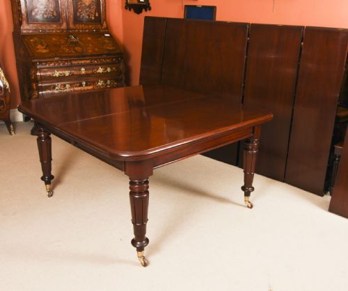 ANTIQUE 14FT6 WILLIAM IV EXTENDING DINING TABLE C1835 19TH C - ADDITIONAL PHOTO 16