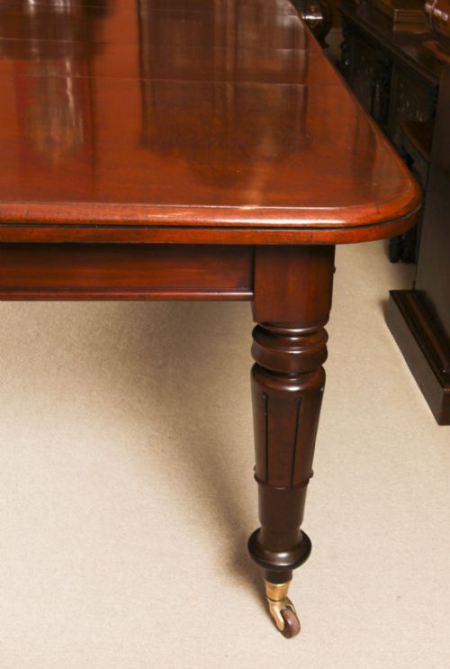 ANTIQUE 14FT6 WILLIAM IV EXTENDING DINING TABLE C1835 19TH C - ADDITIONAL PHOTO 18