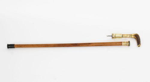 fig 4. Antique Helixophile's Novelty Walking Stick Corkscrew Cane 19th Century 97cm/38inches