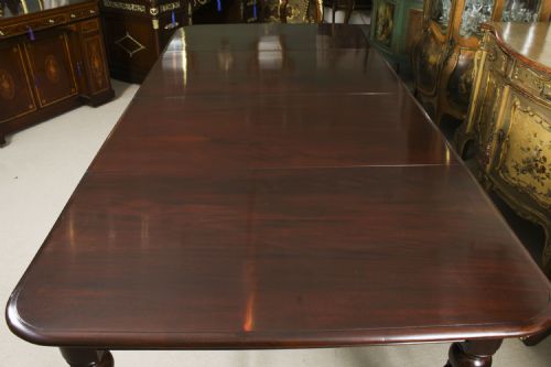 fig 5. Antique William IV Extending Dining Table 19th C & 10 Balloon Back chairs