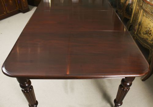 fig 6. Antique William IV Extending Dining Table 19th C & 10 Balloon Back chairs