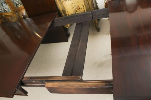 fig 9. Antique William IV Extending Dining Table 19th C & 10 Balloon Back chairs