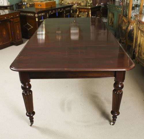 fig 4. Antique Wiliam IV Extending Dining Table & 8 Gillow chairs 19th C