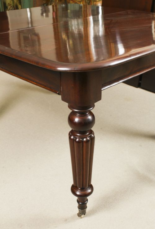 fig 10. Antique Wiliam IV Extending Dining Table & 8 Gillow chairs 19th C