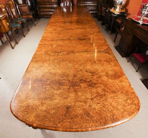 fig 3. Antique 18ft Victorian Pollard Oak Extending Dining Table 19th Century