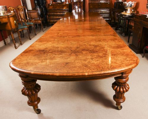 fig 4. Antique 18ft Victorian Pollard Oak Extending Dining Table 19th Century