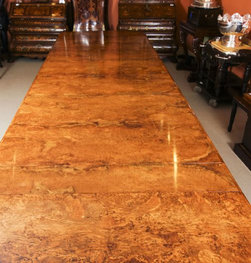 fig 5. Antique 18ft Victorian Pollard Oak Extending Dining Table 19th Century