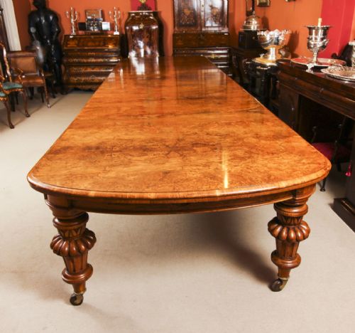 fig 6. Antique 18ft Victorian Pollard Oak Extending Dining Table 19th Century