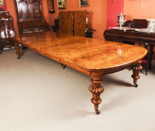 fig 9. Antique 18ft Victorian Pollard Oak Extending Dining Table 19th Century