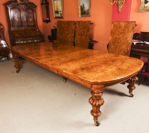 fig 10. Antique 18ft Victorian Pollard Oak Extending Dining Table 19th Century