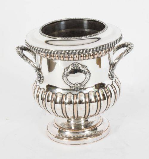 fig 3. Antique Pair of English Old Sheffield Plate Wine Coolers18th Century