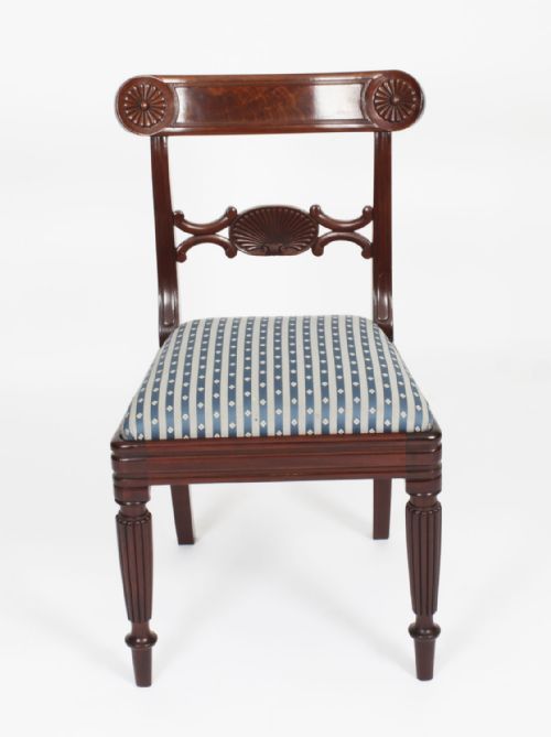 fig 1. Antique Set 8 George IV Dining Chairs Gillow C1815 19th Century