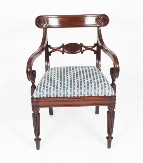 fig 6. Antique Set 8 George IV Dining Chairs Gillow C1815 19th Century