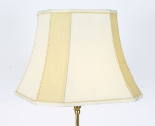 fig 2. Antique Victorian Brass Corinthian Column Standard Lamp Late 19th C