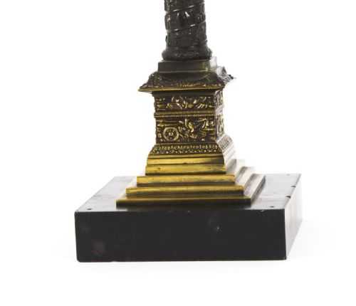 fig 4. Antique French Grand Tour Gilt Bronze Model of Vendôme Column 19thC