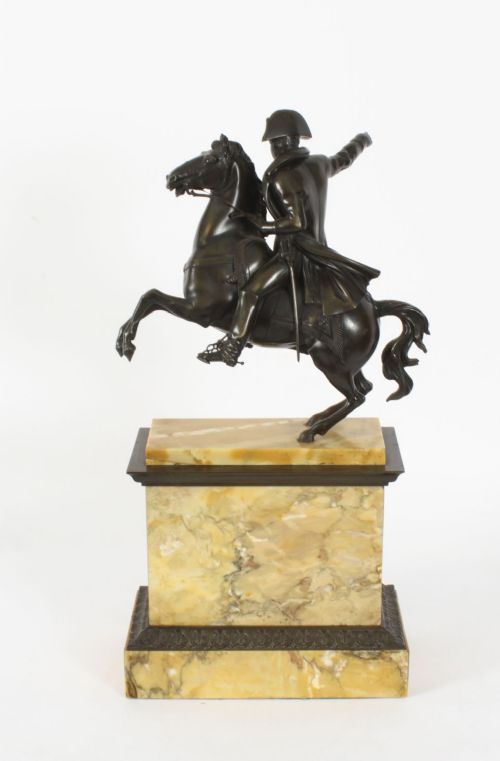 fig 7. Antique Patinated Bronze Equestrian Statue of Napoleon Bonaparte C1870 19th C
