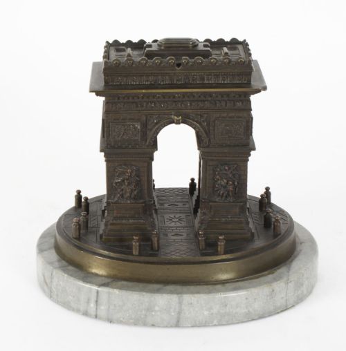 fig 4. Antique French Grand Tour Bronze Model of The Arc de Triomphe, 19th Century