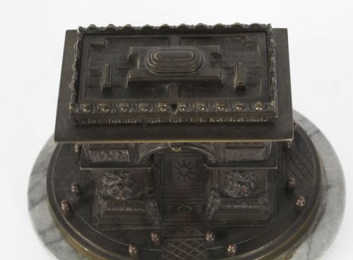 fig 5. Antique French Grand Tour Bronze Model of The Arc de Triomphe, 19th Century