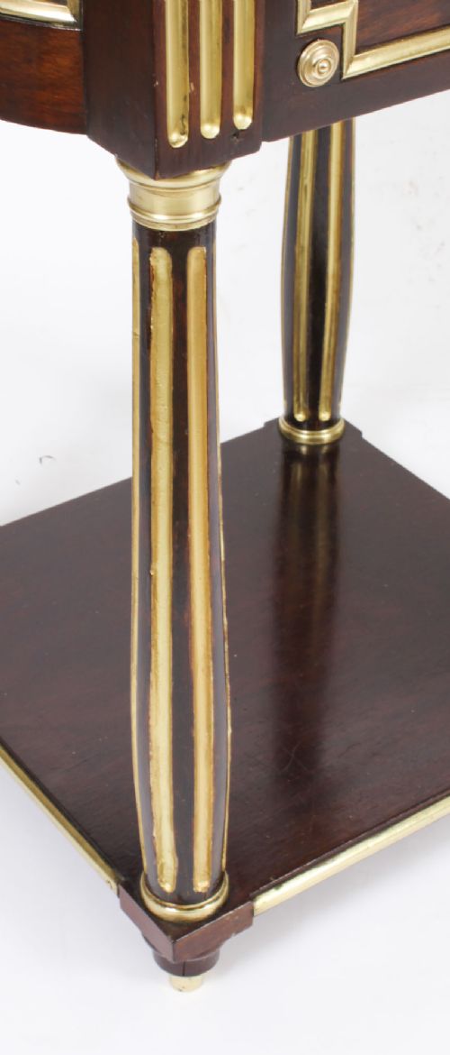 fig 5. Antique Pair French Empire Mahogany Bedside Cabinets 19th Century
