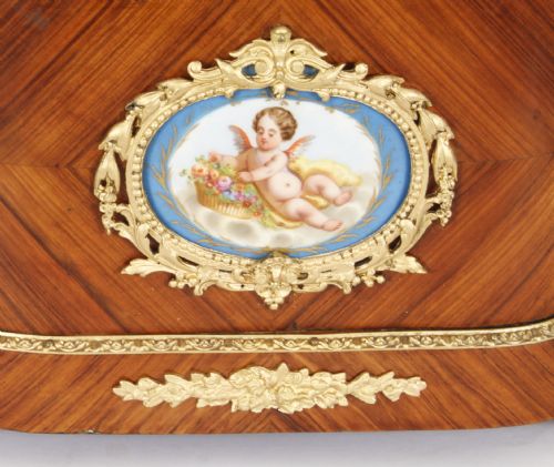 fig 3. Antique French Sevres Porcelain Ormolu Mounted Planter Jardiniere 19th Century