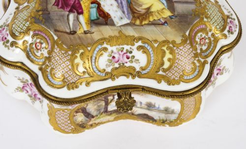 fig 4. Antique Large French Sevres Porcelain Casket C1860 19th C