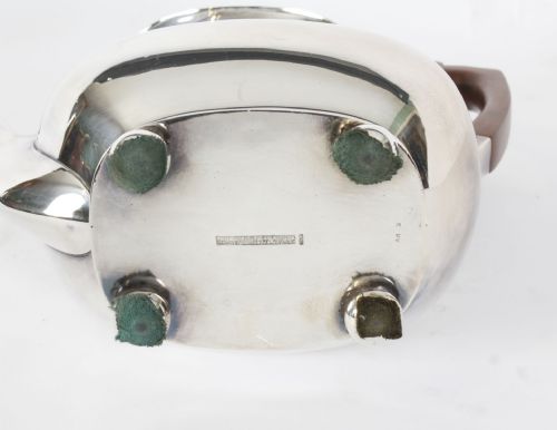 fig 3. Antique English Georgian Revival Silver Plate Tea Service 20th Century