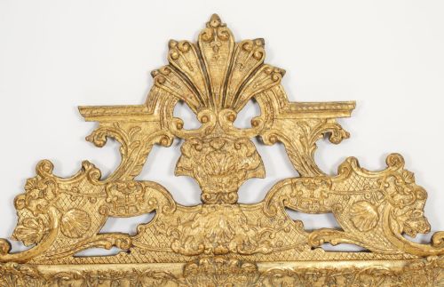 fig 2. Antique Large French Giltwood Wall Mirror 18th Century - 171x101cm