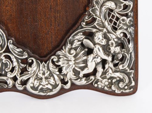 fig 4. Antique Victorian Sterling Silver Photo Frame William Comyns 1897 20x14cm