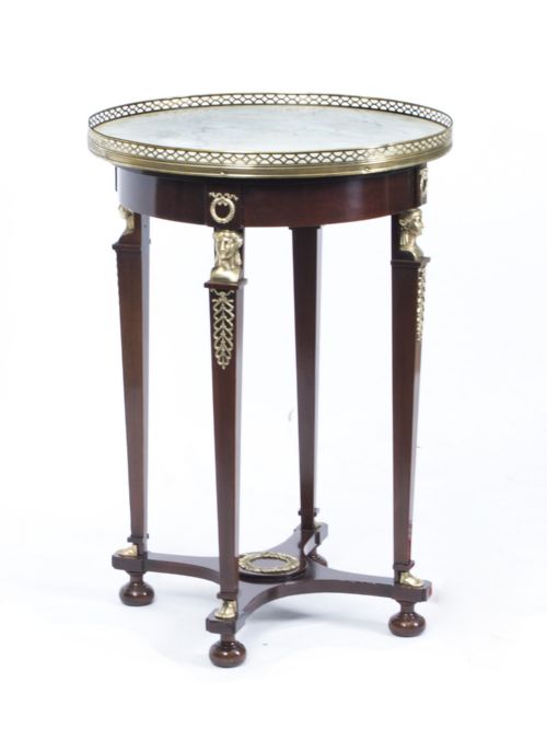 Antique French Empire Marble & Ormolu Occasional Table C.1830