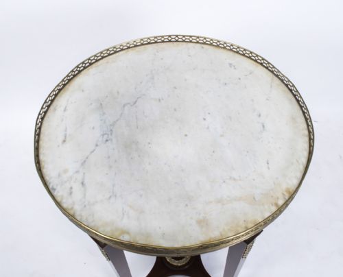 fig 2. Antique French Empire Marble & Ormolu Occasional Table c.1830