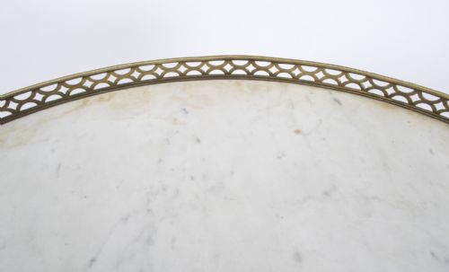 fig 4. Antique French Empire Marble & Ormolu Occasional Table c.1830