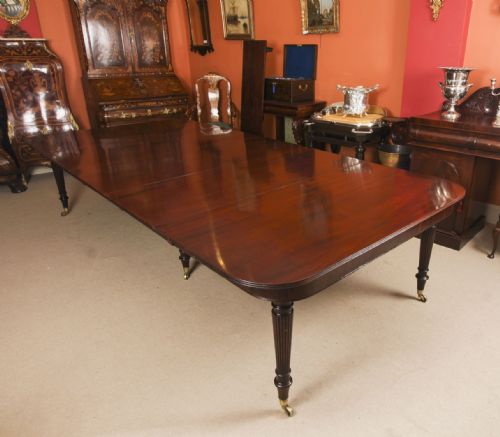 fig 3. Antique 12ft Imperial Style Extending Dining Table C1810 19th C