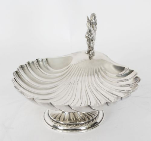 fig 4. Antique Victorian Silver Plated Squirrel Nut Dish C1880