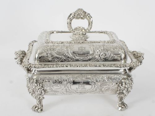 fig 5. Antique Large George III Old Sheffield Entree Dish c.1810 19th Century