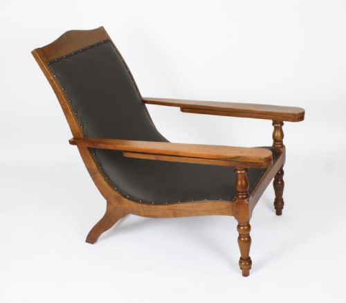 ANGLO INDIAN TEAK PLANTER'S CHAIR WITH EXTENDING ARMS19TH CENTURY - ADDITIONAL PHOTO 1