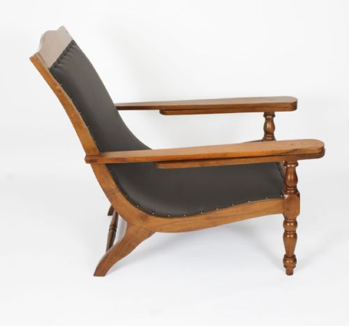 ANGLO INDIAN TEAK PLANTER'S CHAIR WITH EXTENDING ARMS19TH CENTURY - ADDITIONAL PHOTO 3