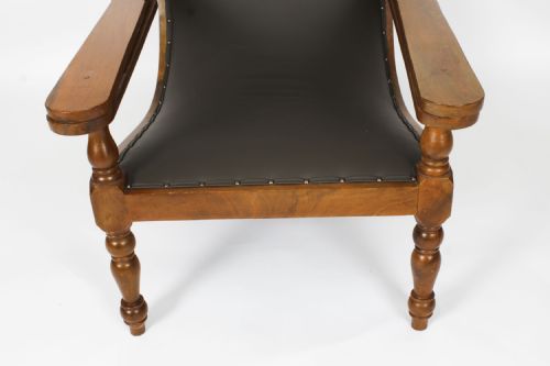 ANGLO INDIAN TEAK PLANTER'S CHAIR WITH EXTENDING ARMS19TH CENTURY - ADDITIONAL PHOTO 15