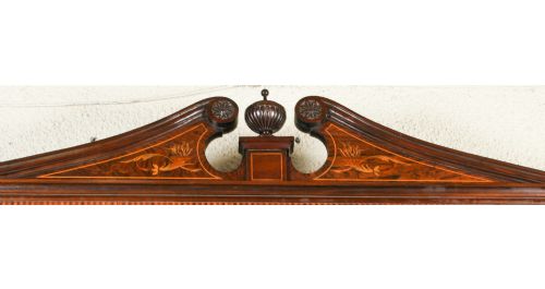 fig 1. Antique Victorian Gonçalo Alves & Marquetry Secretaire Bookcase 19th C