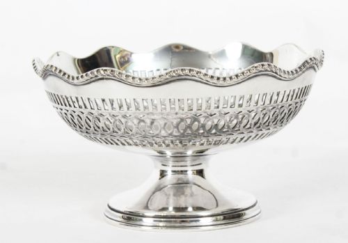 fig 1. Antique Victorian Silver Plated Bon Bon Dish Elkington & Co C1871 19th Century