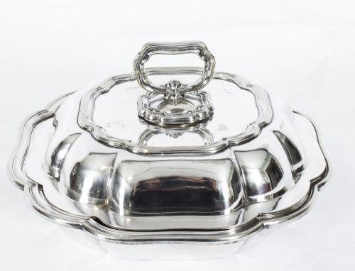 fig 2. Antique Silver Plated Entree Dish Asprey London C1870 19th Century