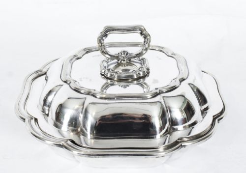 fig 7. Antique Silver Plated Entree Dish Asprey London C1870 19th Century