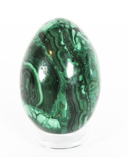 Antique Large Polished Malachite Egg Circa Circa 1900