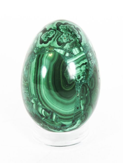 fig 2. Antique Large Polished Malachite Egg Circa Circa 1900