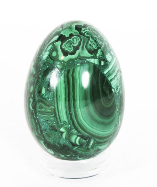fig 4. Antique Large Polished Malachite Egg Circa Circa 1900