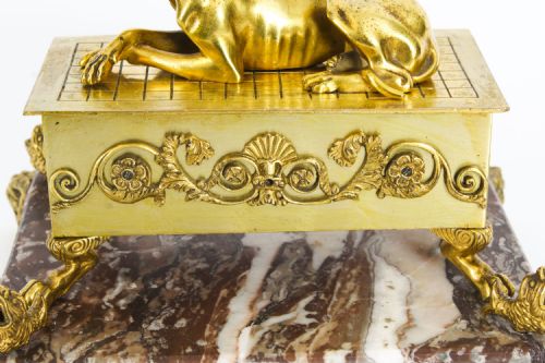 ANTIQUE FRENCH ORMOLU MARBLE CASKET 19TH C - ADDITIONAL PHOTO 2