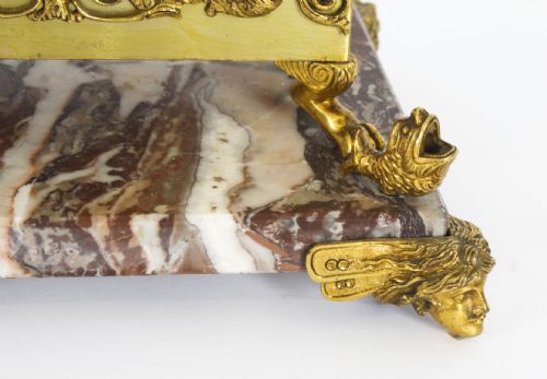 ANTIQUE FRENCH ORMOLU MARBLE CASKET 19TH C - ADDITIONAL PHOTO 6