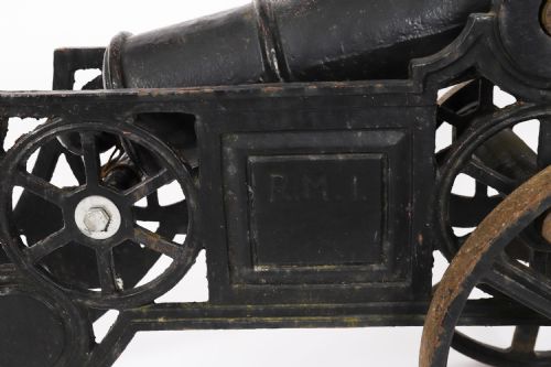 ANTIQUE DECORATIVE CAST IRON CANNON EARLY 20TH CENTURY - ADDITIONAL PHOTO 11