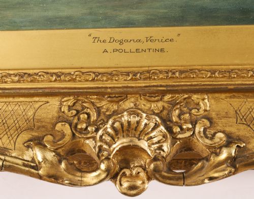 fig 3. A pair of 19th-century oil paintings depicting the Grand Canal in Venice, framed in ornate gilded frames.